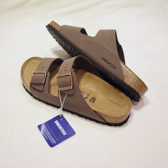Birkenstock Other - Birkenstock Arizona Birkibuc mocha narrow fit